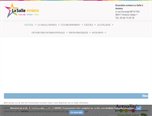 Tablet Screenshot of lasalle-amiens.org